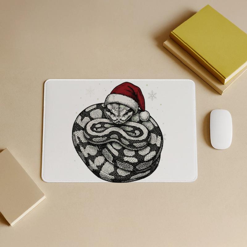Serpent roi python roi de Noël Python boule Grand tapis de souris gamer