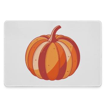 Pumpkin Pop Art Herbst - Mousepad groß für Gamer - Grau - Vorne