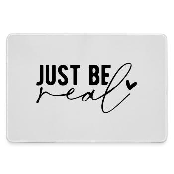Just Be Real – Authenticité et confiance en soi - Grand tapis de souris gamer - bruyère - Devant