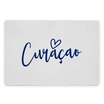 Curacao Heart Women's Love Curacao - Mousepad groß für Gamer - Grau - Vorne