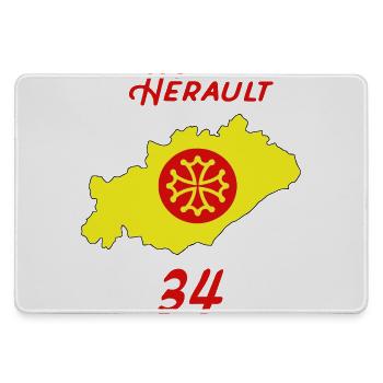Hérault - Large Gaming Mouse Mat - grey - Front