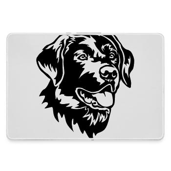 Labrador Head - Large Gaming Mouse Mat - grey - Front