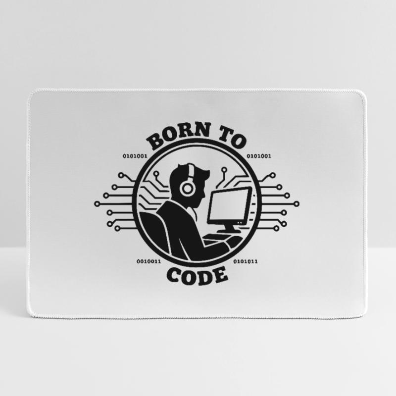 Coder Born to Code Programmer Large Gaming Mouse Mat