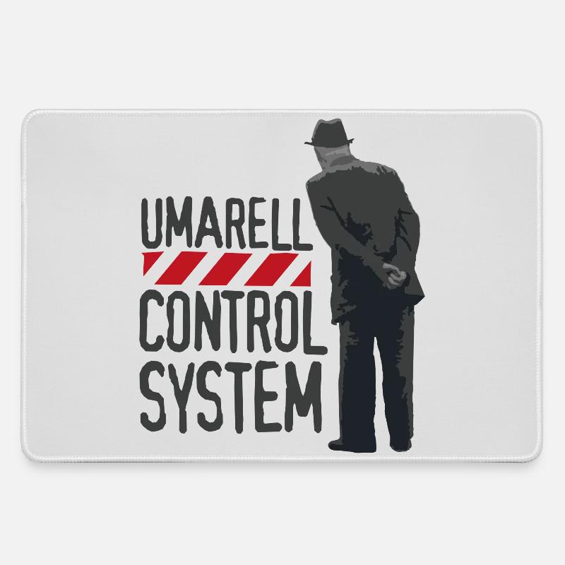 Umarell - Large Gaming Mouse Mat - grey