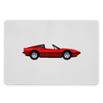 RED SPORTS CAR - Large Gaming Mouse Mat - grey - Front