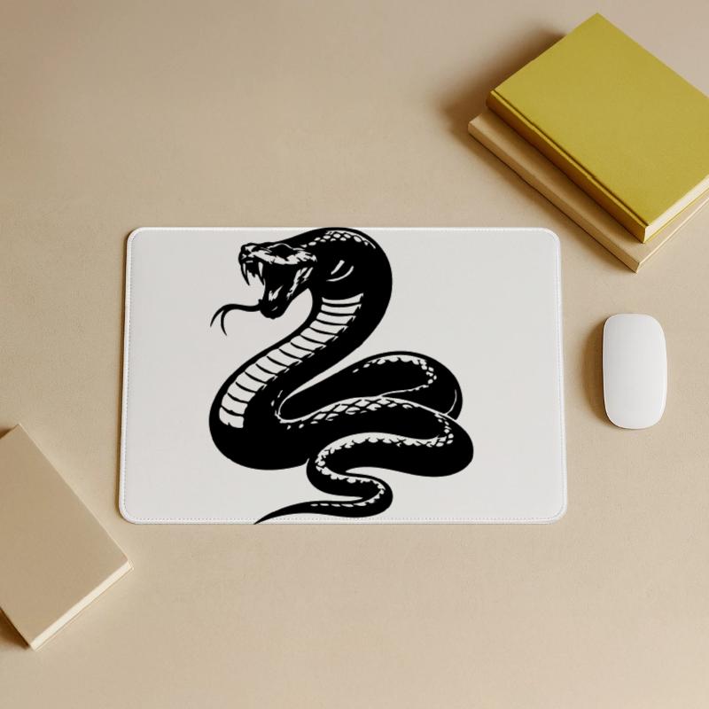 Silhouette du python serpent Grand tapis de souris gamer