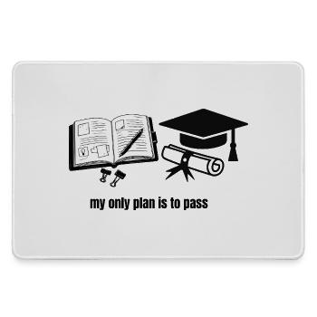 My Only Plan Is To Pass - Motivational Student Gra - Grand tapis de souris gamer - bruyère - Devant