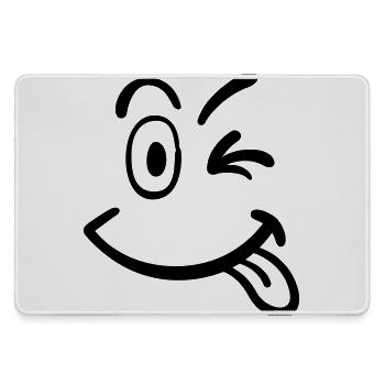 smiley - Grand tapis de souris gamer - bruyère - Devant