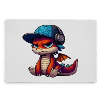 HipHop-Drache - Mousepad groß für Gamer - Grau - Vorne