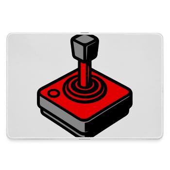 Retro Joystick Gamer - Mousepad groß für Gamer - Grau - Vorne