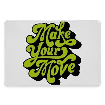 Make your move - Large Gaming Mouse Mat - grey - Front