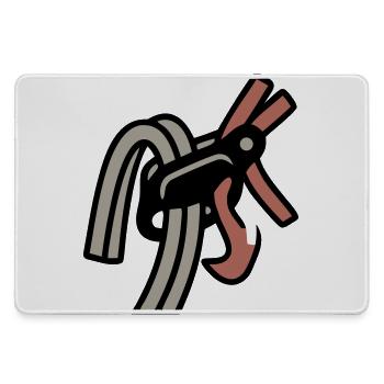 Dispositif d’assurage, mouston d’escalade Bloc - Grand tapis de souris gamer - bruyère - Devant