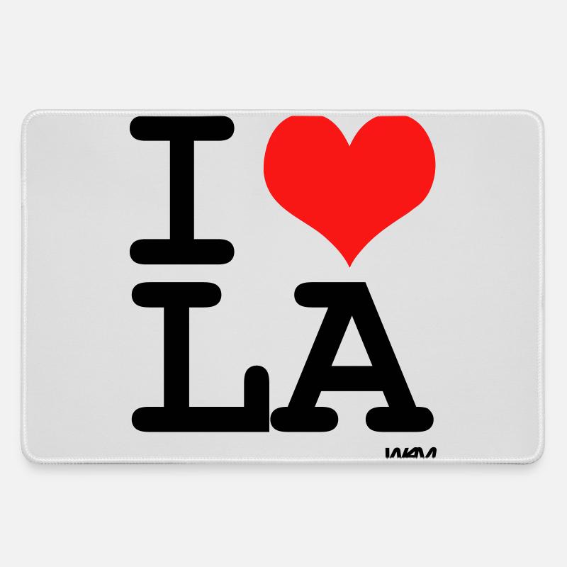 la - Large Gaming Mouse Mat - grey