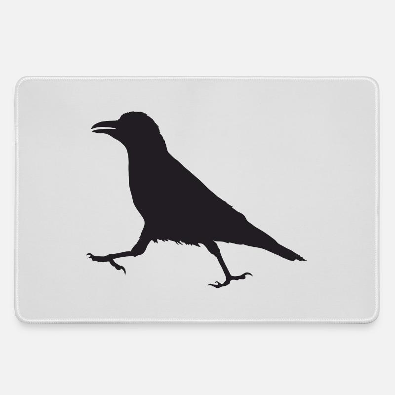Crow I - Large Gaming Mouse Mat - grey