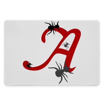 Lettre A Initiale - Grand tapis de souris gamer - bruyère - Devant