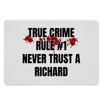 True Crime Richard - Large Gaming Mouse Mat - grey - Front