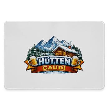 Hüttengaudi Holzhaus, Winterland - Grand tapis de souris gamer - bruyère - Devant