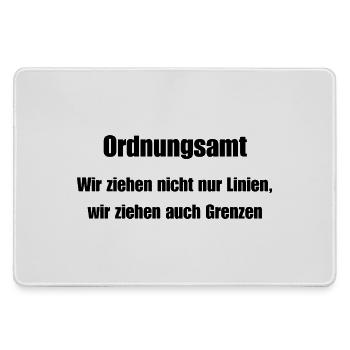 Public Order Office Grenzenzieher - Large Gaming Mouse Mat - grey - Front