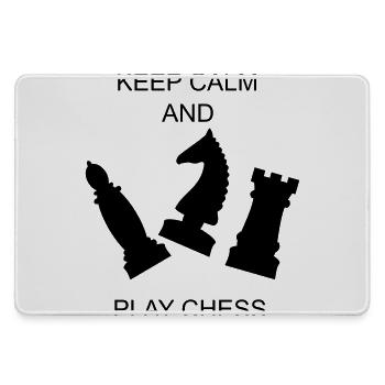 schach sport schachfiguren - Mousepad groß für Gamer - Grau - Vorne