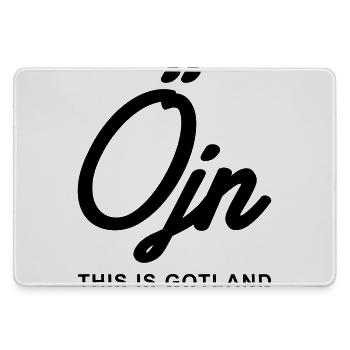 Das ist Gotland - Öjn - Mousepad groß für Gamer - Grau - Vorne