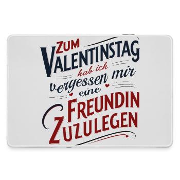 Saint-Valentin sans petite amie - Grand tapis de souris gamer - bruyère - Devant