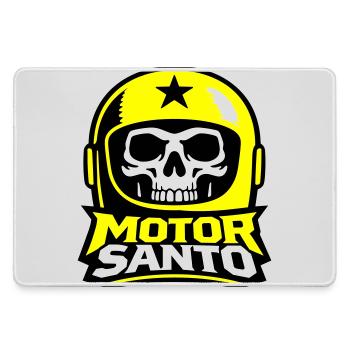 Logo du Crâne de Motor Santo - Grand tapis de souris gamer - bruyère - Devant