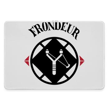 Emblème Frondeur - Grand tapis de souris gamer - bruyère - Devant