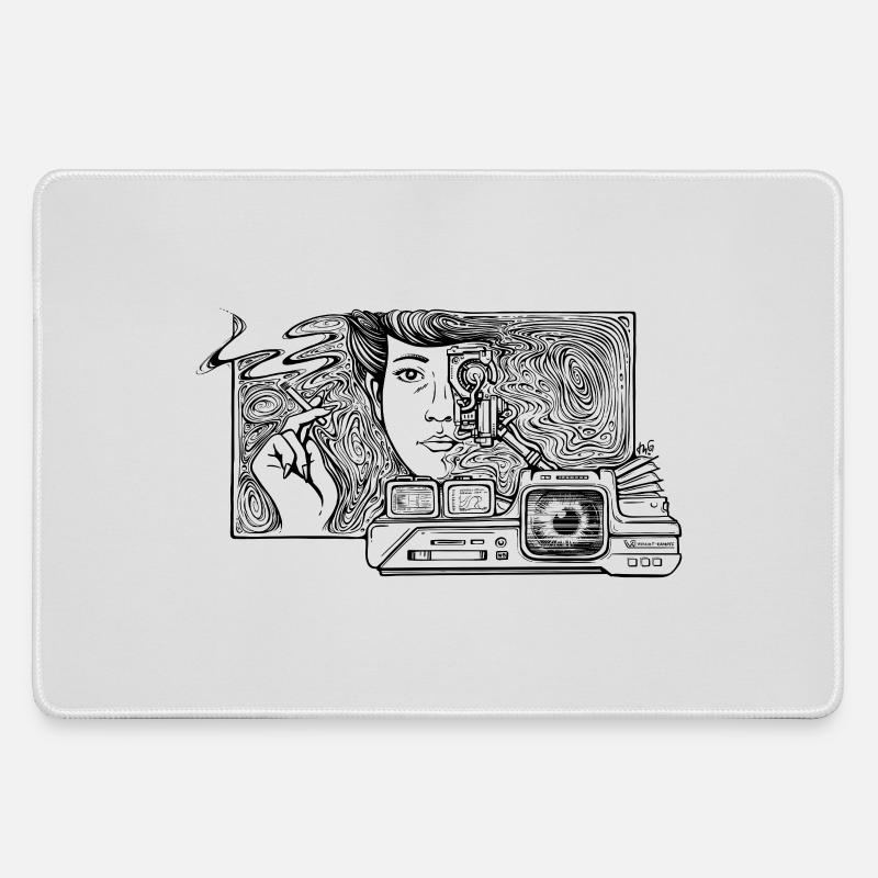 Voight-Kampff: Rachel - Large Gaming Mouse Mat - grey