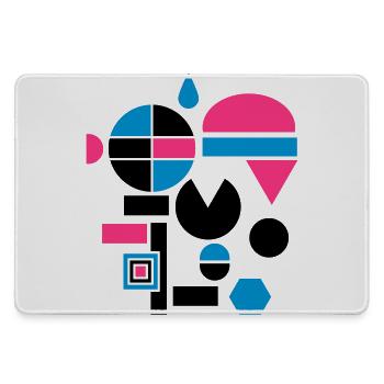 Différentes formes géométriques - Grand tapis de souris gamer - bruyère - Devant