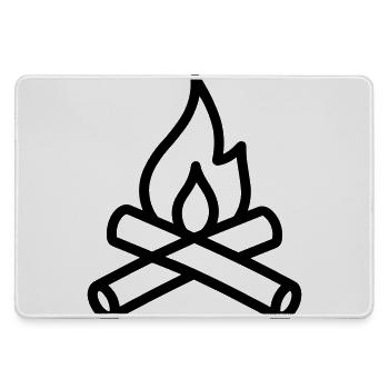 feu de camp - Grand tapis de souris gamer - bruyère - Devant
