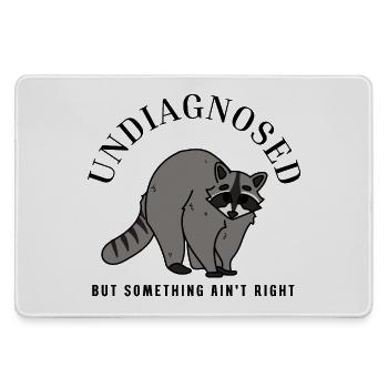 Undiagnostiziert, aber irgendetwas stimmt nicht, Waschbär - Mousepad groß für Gamer - Grau - Vorne