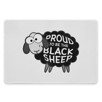 Proud To Be The Black Sheep Lustiges Schaf Außense - Mousepad groß für Gamer - Grau - Vorne