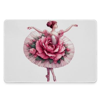 Balletttänzerin mit Tutu - Mousepad groß für Gamer - Grau - Vorne