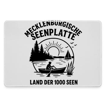 Région des lacs du Mecklembourg - Grand tapis de souris gamer - bruyère - Devant