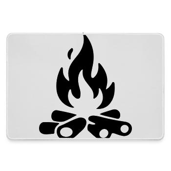 Bois de chauffage pour feu de camp - Grand tapis de souris gamer - bruyère - Devant