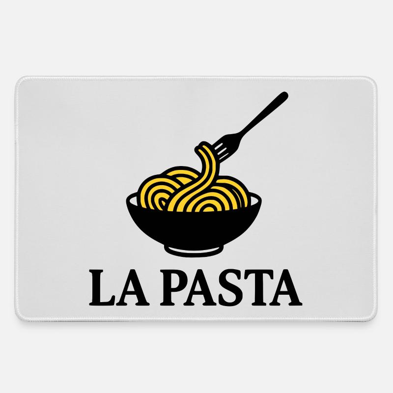 La Pasta - Large Gaming Mouse Mat - grey