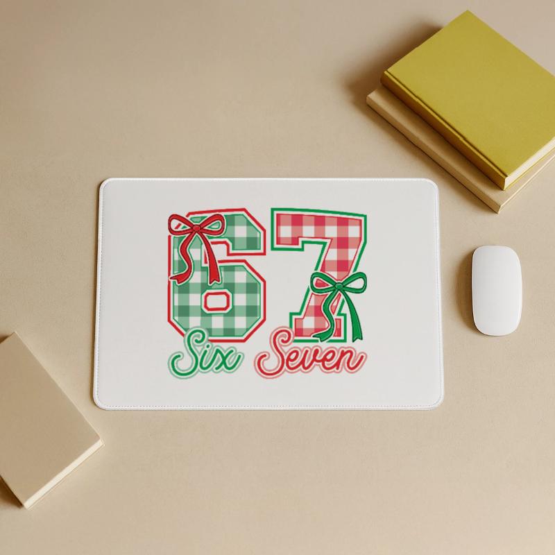 Festive 67 Gingham Bows Large Gaming Mouse Mat