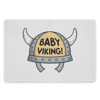 Viking Bébé Casque cornes blanches - Grand tapis de souris gamer - bruyère - Devant