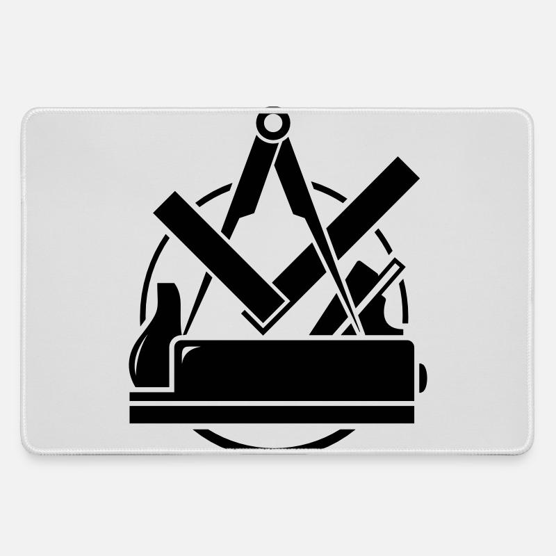 Carpenter emblem, Carpenter Logo - Large Gaming Mouse Mat - grey