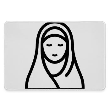 femme musulmane - Grand tapis de souris gamer - bruyère - Devant