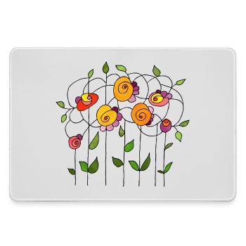 Fleur - Grand tapis de souris gamer - bruyère - Devant