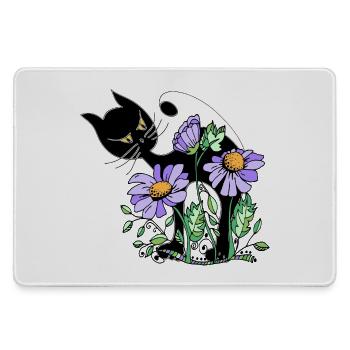 Katze - Mousepad groß für Gamer - Grau - Vorne
