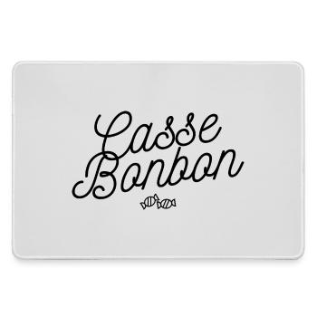 Candy Cracker Humor Feminine Funny Phrase - Large Gaming Mouse Mat - grey - Front