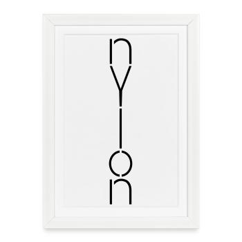 Nylon - Framed poster (27 × 37 cm) - white - Front