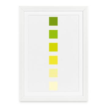 Stripe Colors - Framed poster (27 × 37 cm) - white - Front