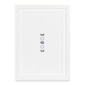 Je suis pour les couleurs claires - Affiche encadrée (27 × 37 cm) - blanc - Devant