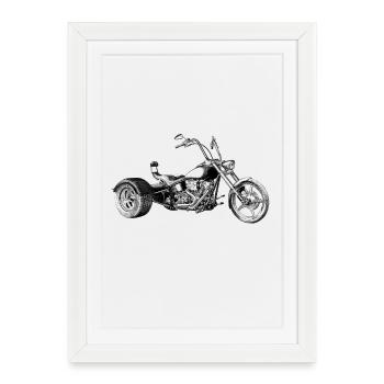 trike - Framed poster (27 × 37 cm) - white - Front