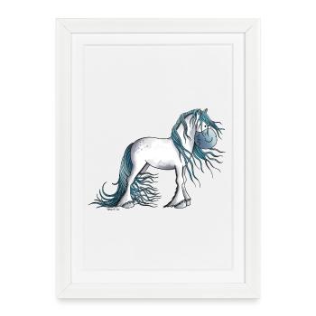 Fantasy Horse - Framed poster (27 × 37 cm) - white - Front