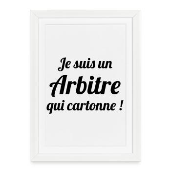 Referee - Schiedsrichter Arbitre - Sport - Match - Framed poster (27 × 37 cm) - white - Front