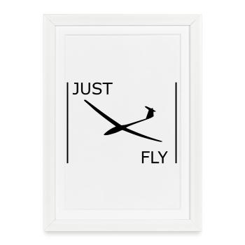 Glider - Framed poster (27 × 37 cm) - white - Front